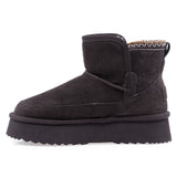 Ghete dama casual Anna Viotti piele intoarsa D114-JRGB001-1 maro