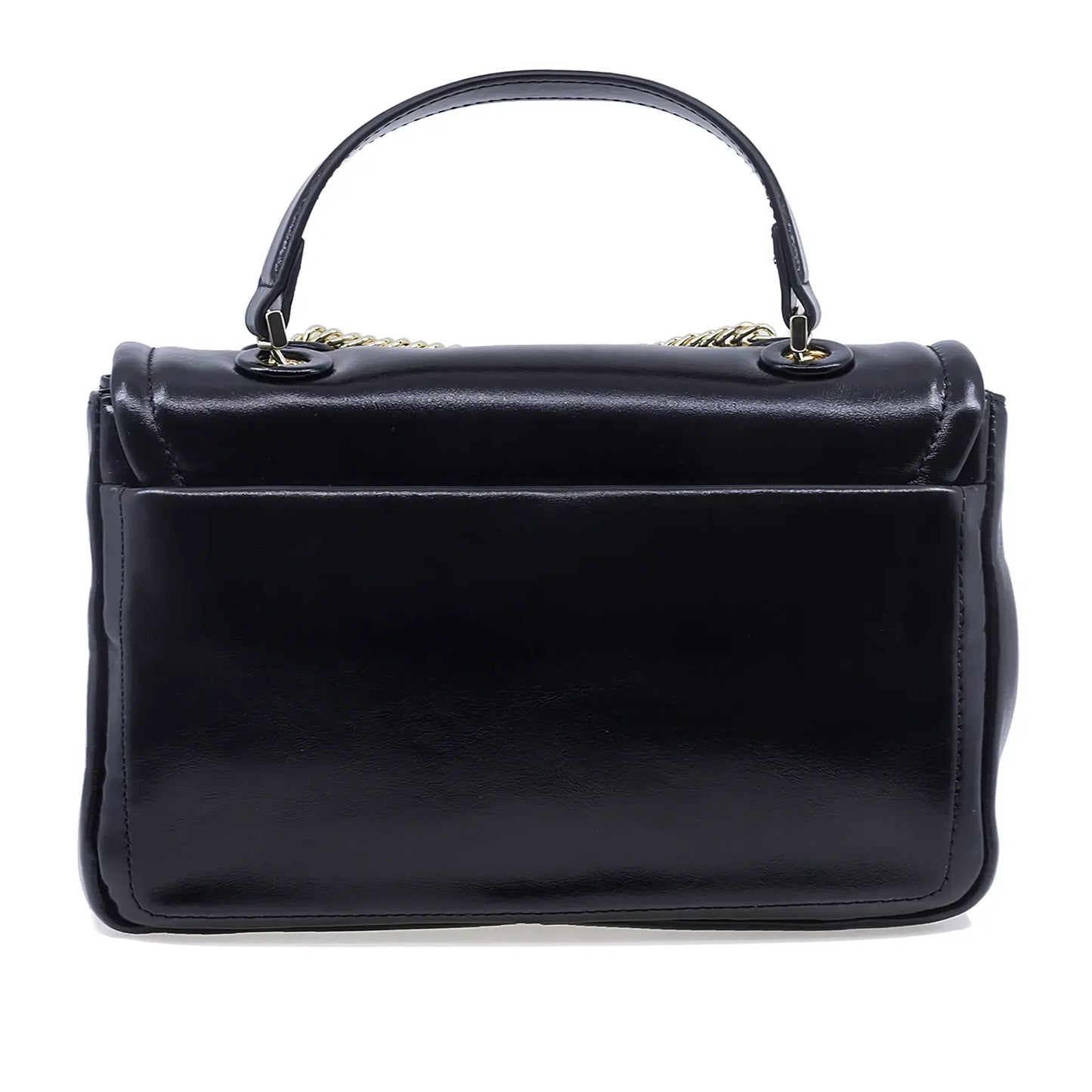 Geantă damă Anna Viotti piele naturala lucioasa CS6669A002 neagra