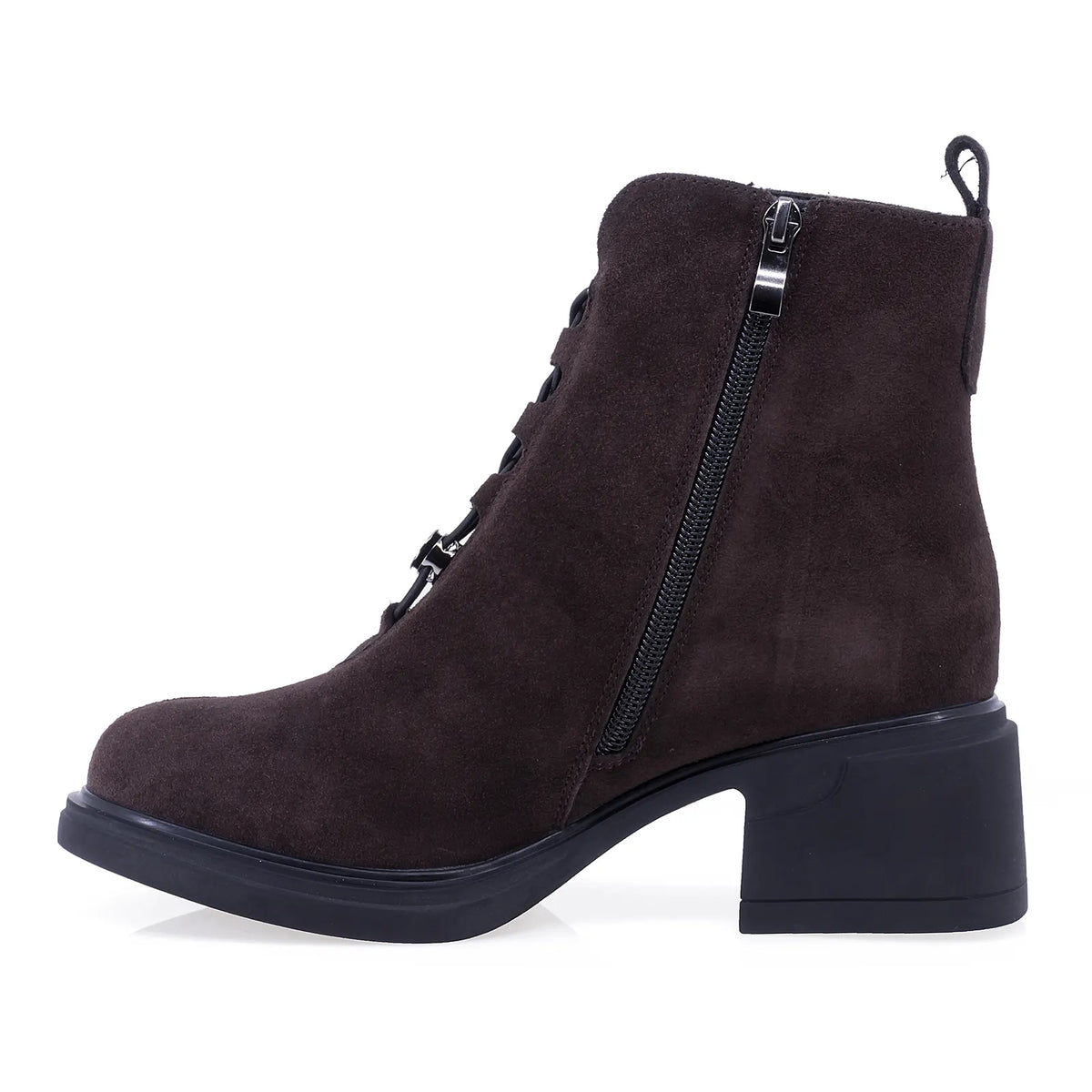 Ghete Dama Casual Anna Viotti Piele intoarsa D106-F11239-A602-2 maro