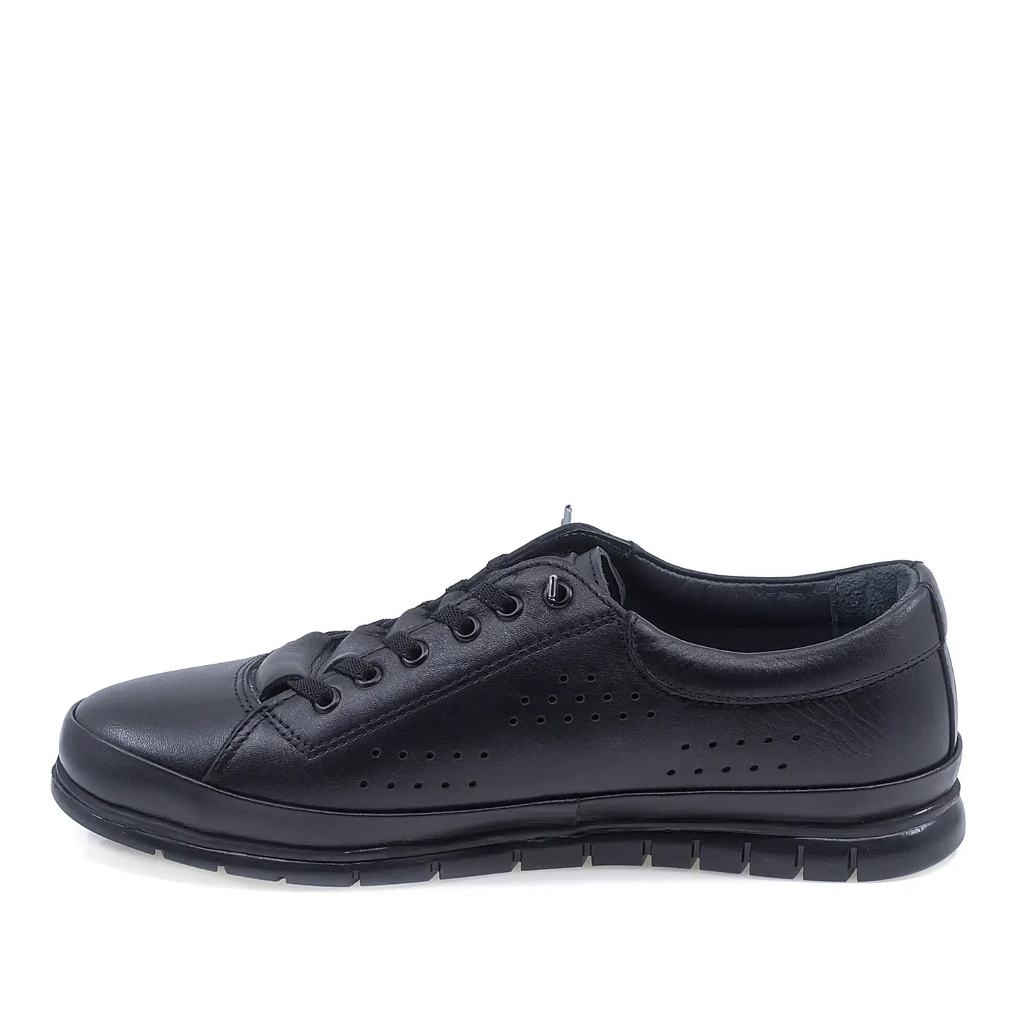 PANTOFI BARBATI CASUAL GORETTI DIN PIELE NATURALA B24-492 negri