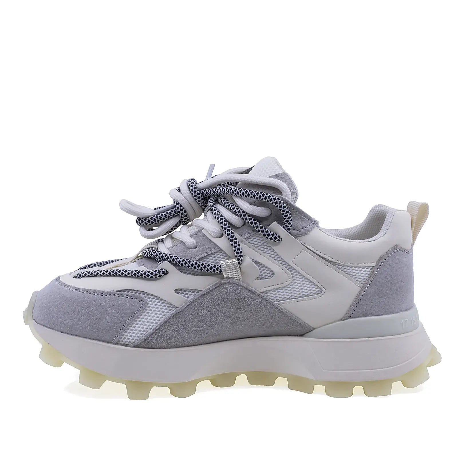 Pantofi dama sport Anna Viotti piele intoarsa, D106-3755L, gri