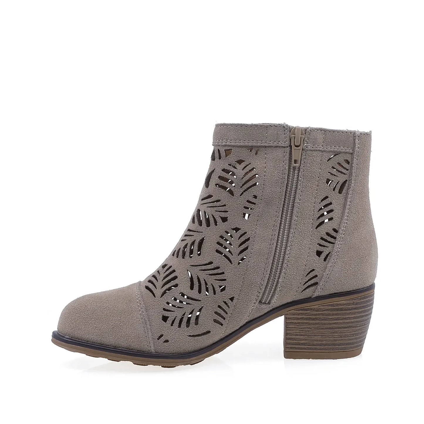 Ghete Dama de vara Casual Anna Viotti Piele intoarsa D116-2600-01R bej