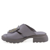 Papuci dama casual Anna Viotti piele naturala D22-S637 gri