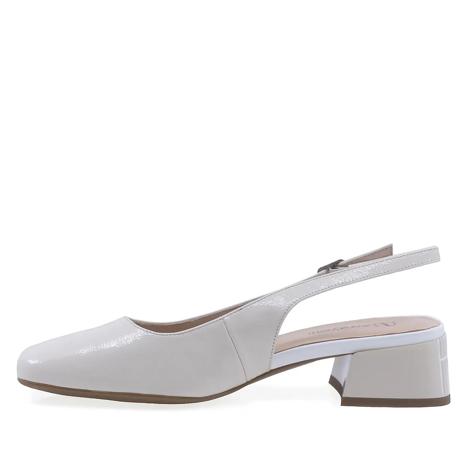 Pantofi dama eleganti Anna Viotti piele lacuita D105-6210P-J300-YT09 bej