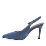 Pantofi dama eleganti Anna Viotti piele intoarsa D105-B149D-270-W171 albastru