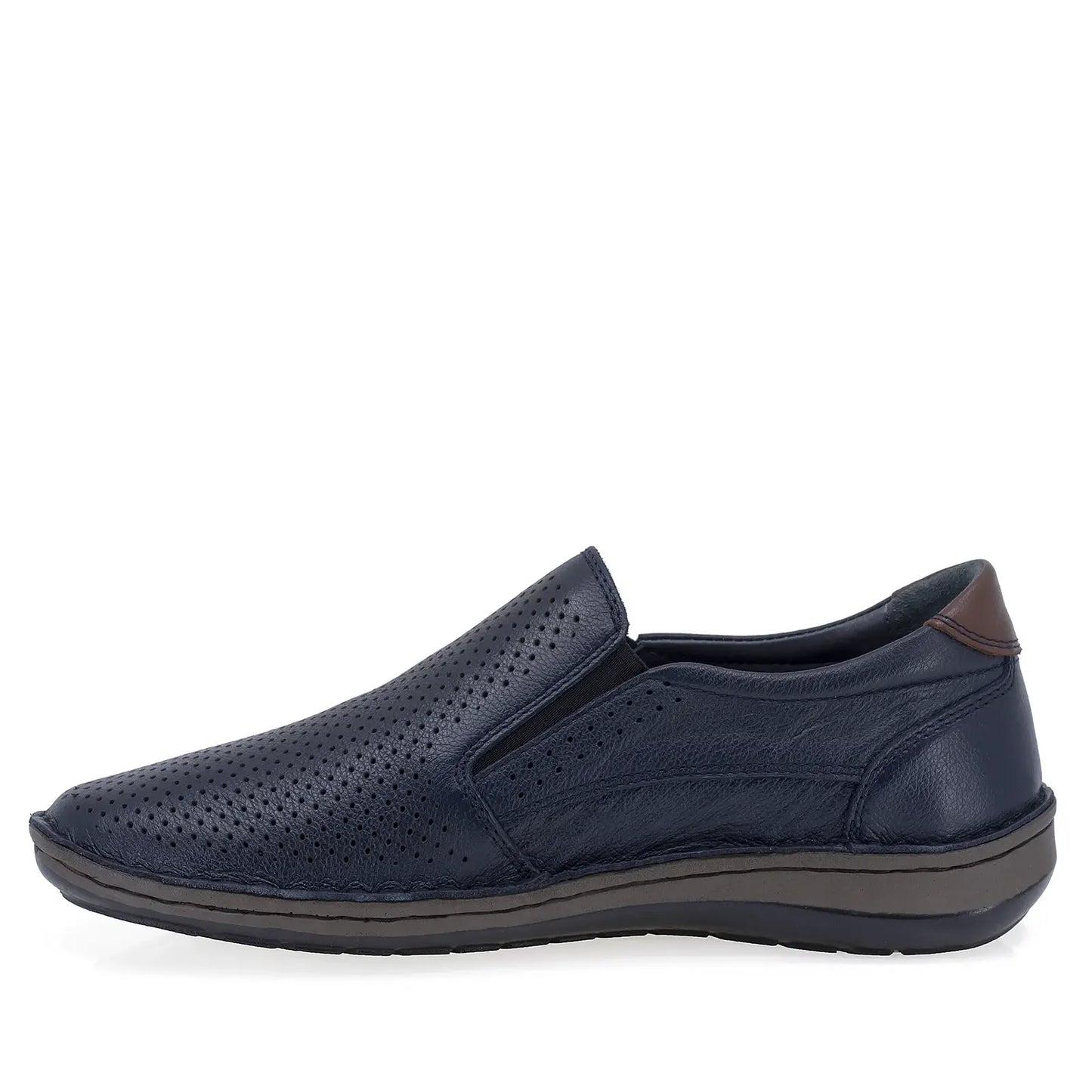 Pantofi barbati casual Goretti piele naturala B36-9505 bleumarin