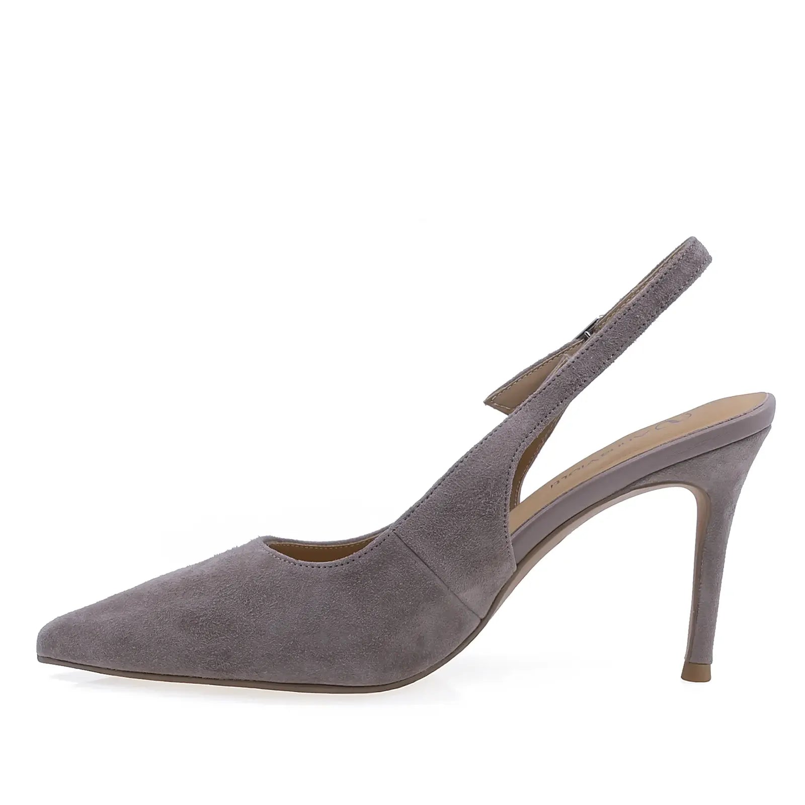 Pantofi dama eleganti Anna Viotti piele intoarsa D105-B149D-270-W99 taupe
