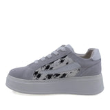 Pantofi dama casual Anna Viotti piele intoarsa, D116-302-01, gri