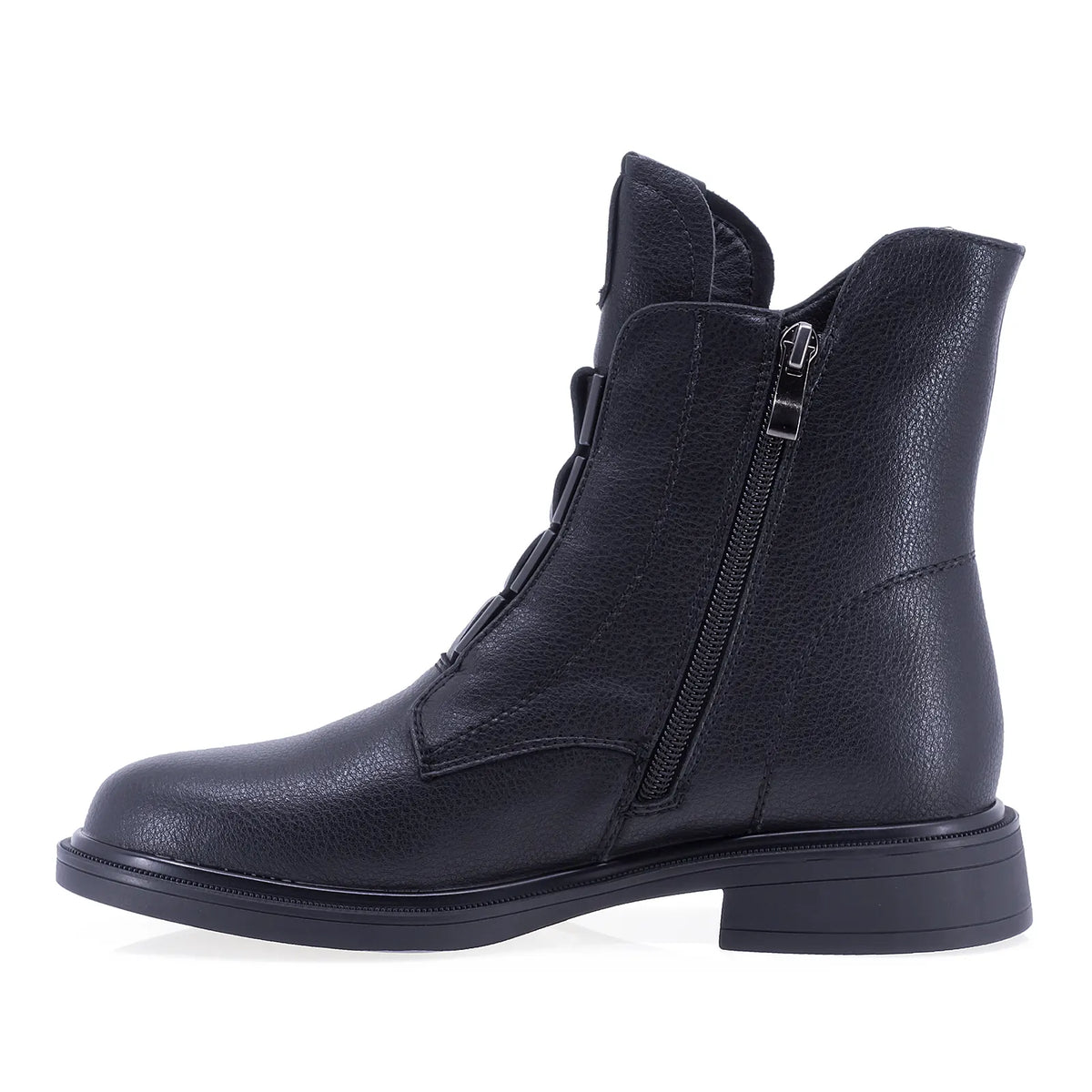 Ghete dama casual Sole piele naturala 01 negre