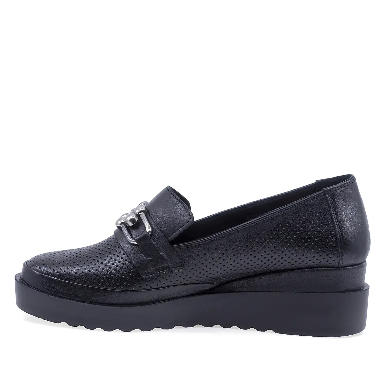 Pantofi Dama Casual Anna Viotti Piele naturala D22-S444 negru