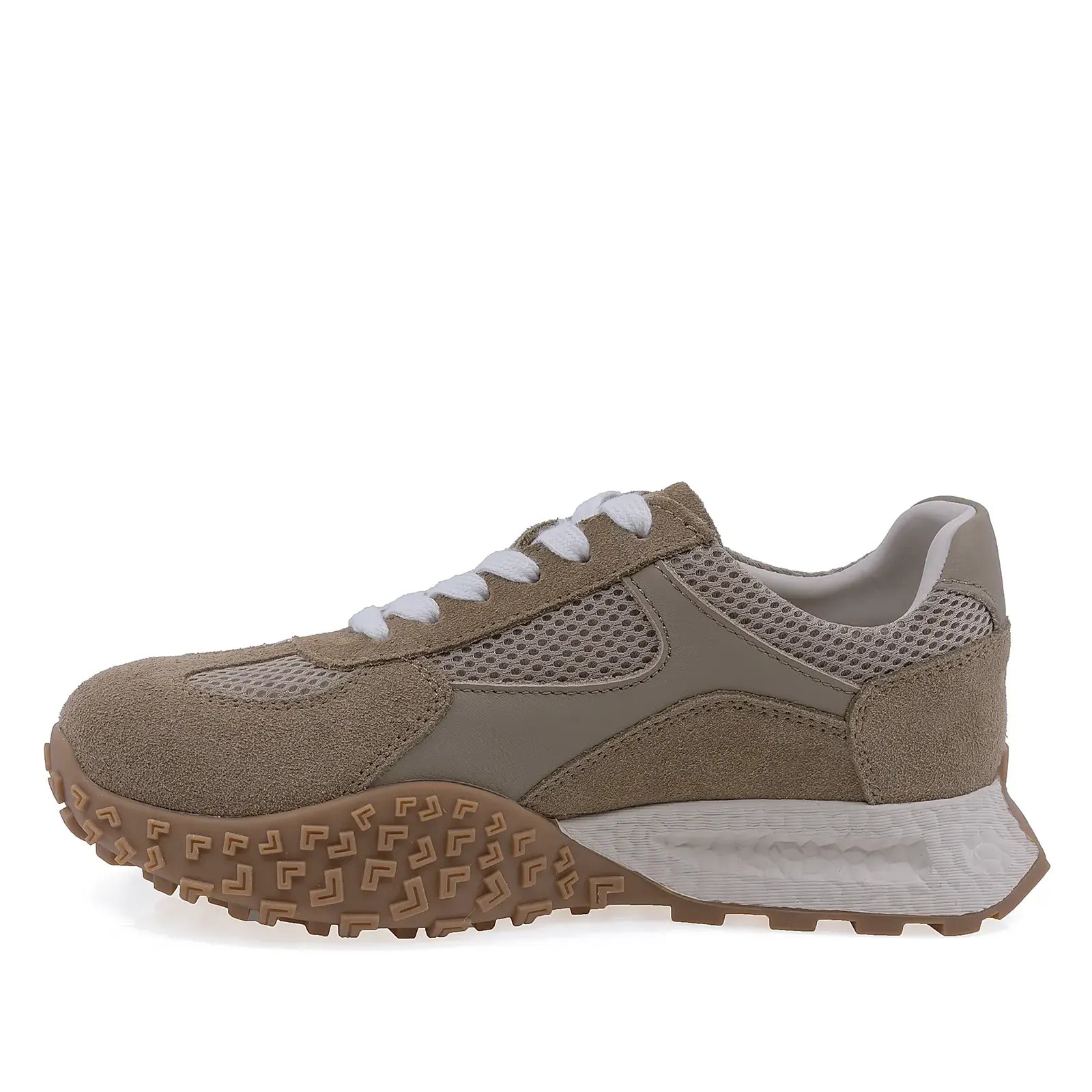 Pantofi dama sport Anna Viotti piele intoarsa, D116-59262-01RTLT, camel