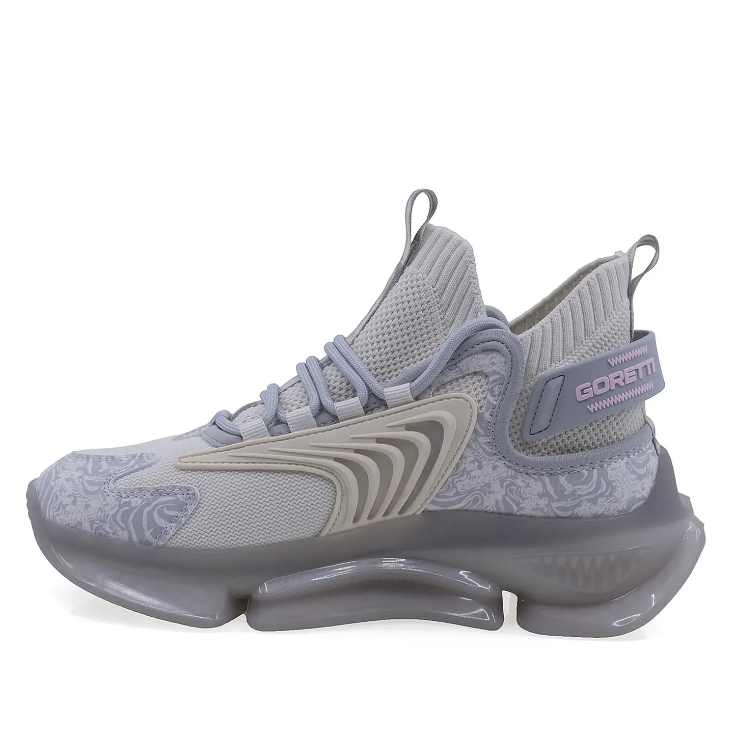 Pantofi dama sport Goretti poliuretan D100-CL31091 gri/bej