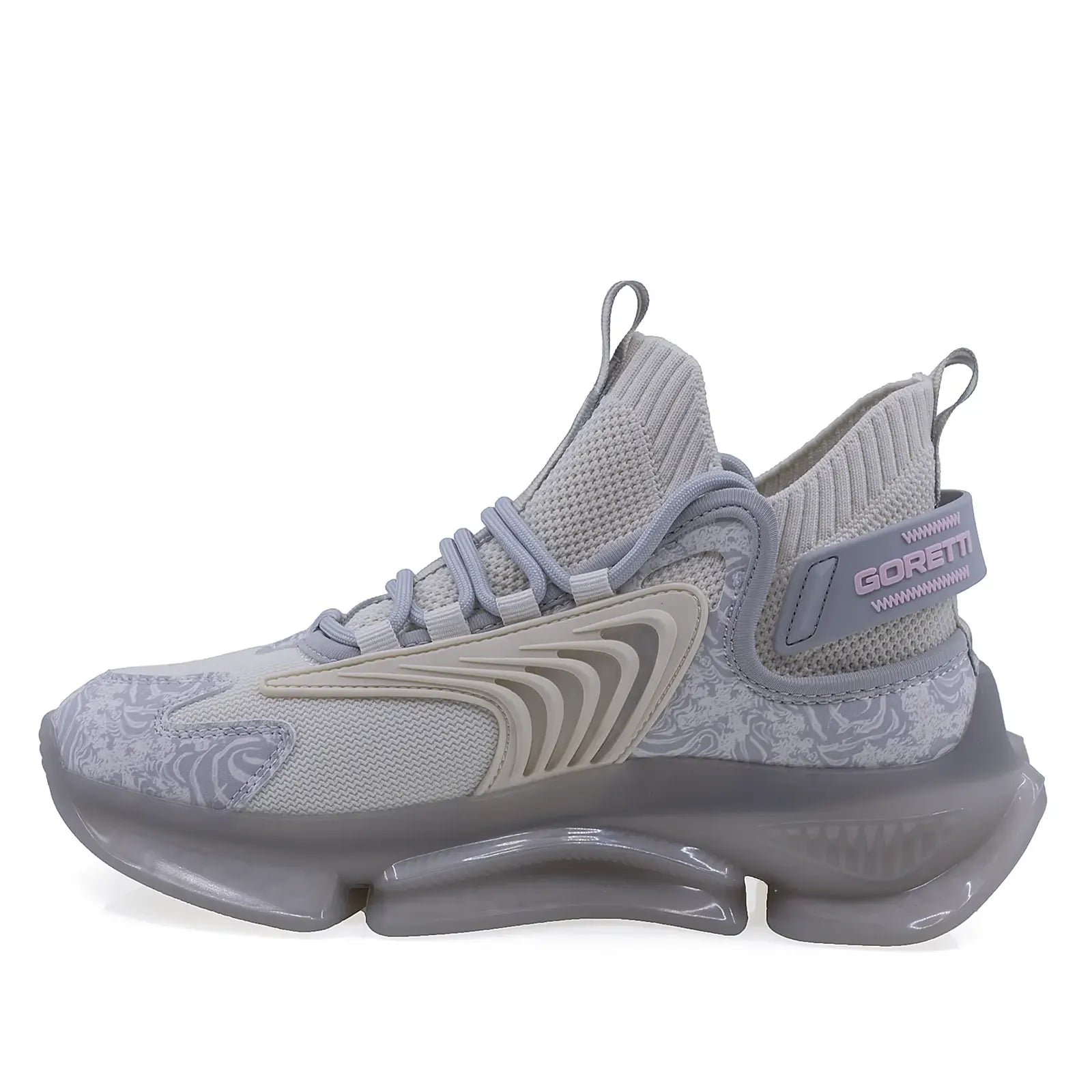Pantofi dama sport Goretti poliuretan D100-CL31091 gri/bej