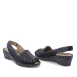 Sandale dama casual Anna Viotti piele naturala D27-5088-1 negru