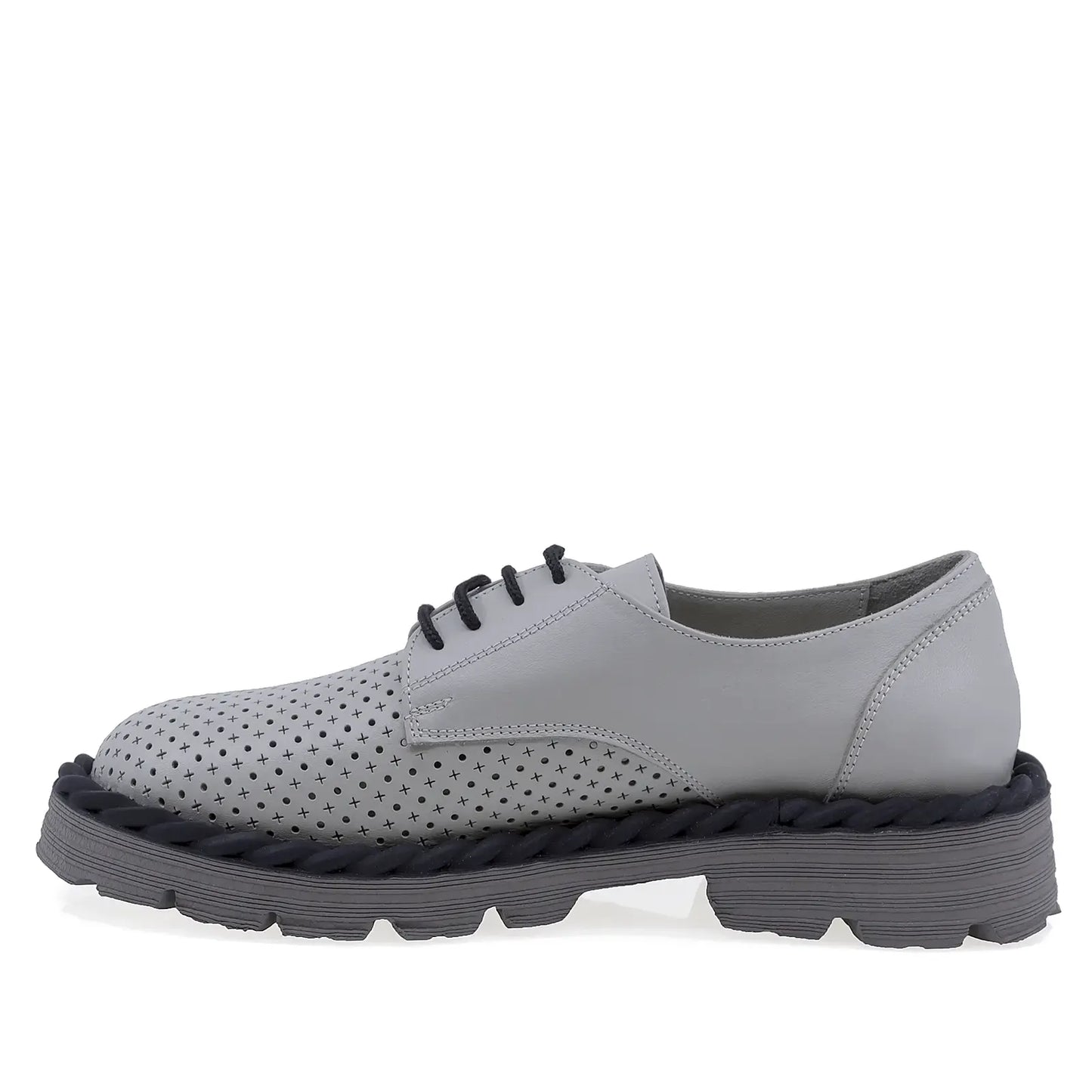 Pantofi Dama Casual Anna Viotti Piele naturala D12-482 gri