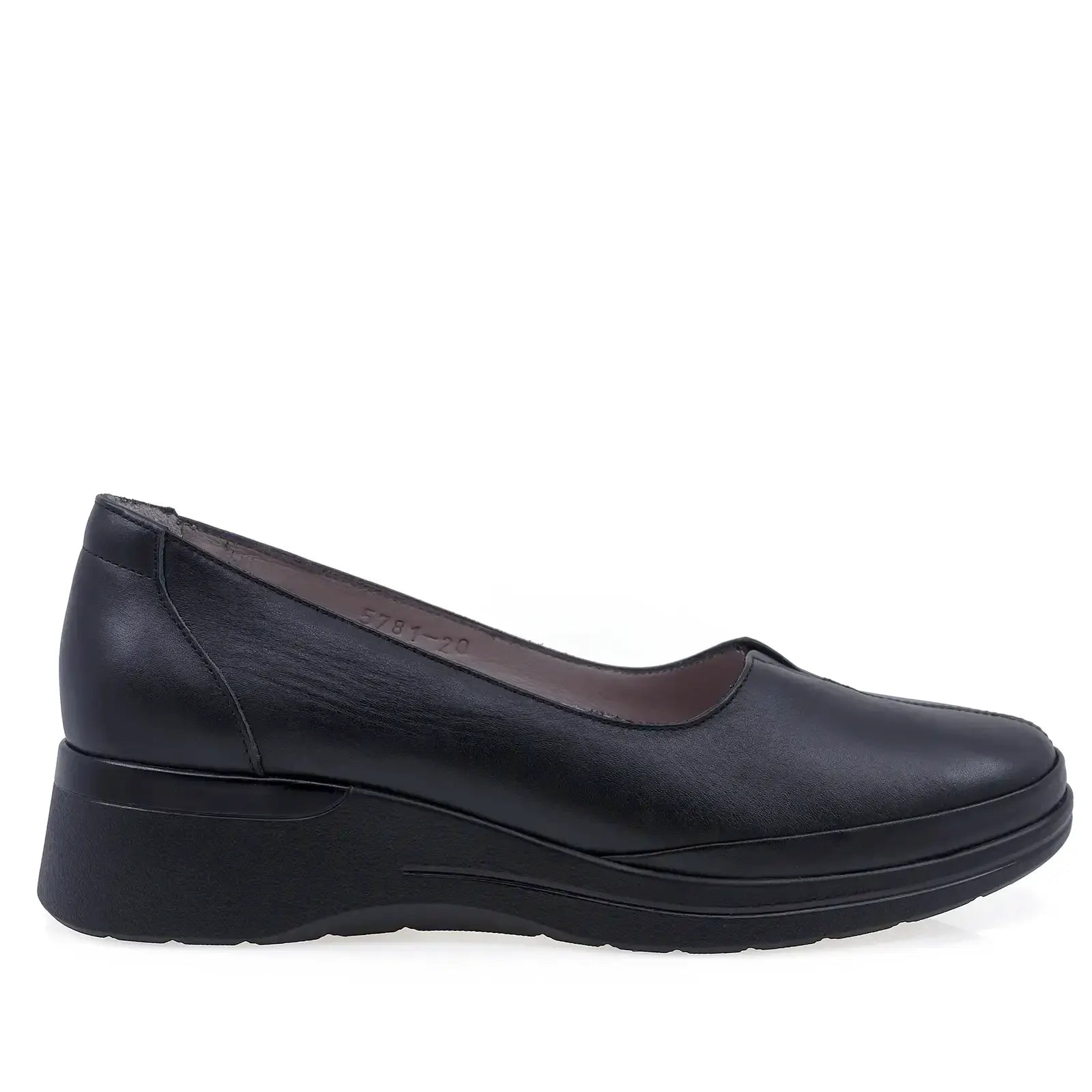 Pantofi Dama Casual Anna Viotti Piele naturala  D50-5781 Negru