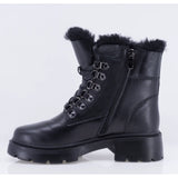 Ghete dama casual Anna Viotti piele naturala D111-5E10672-1 negre