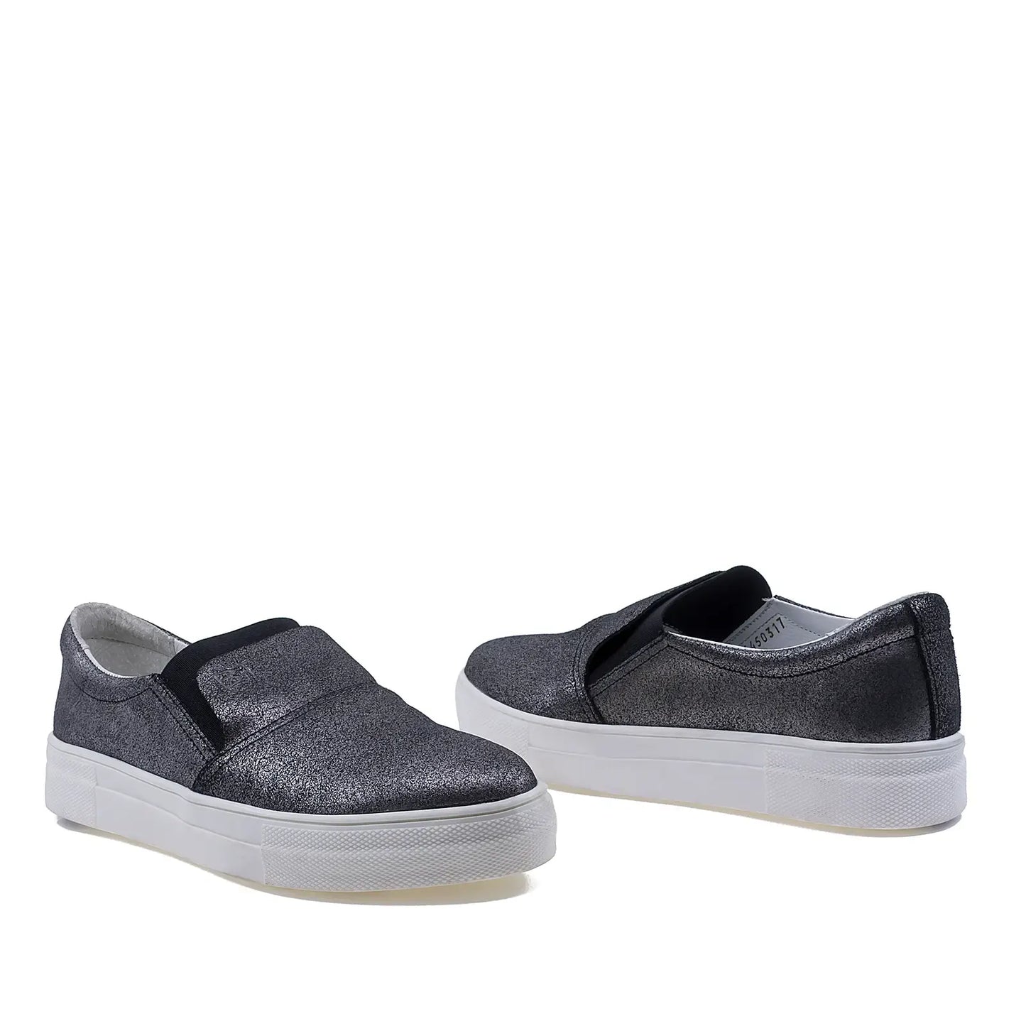 Pantofi dama casual Bontimes piele naturala D1645 gri