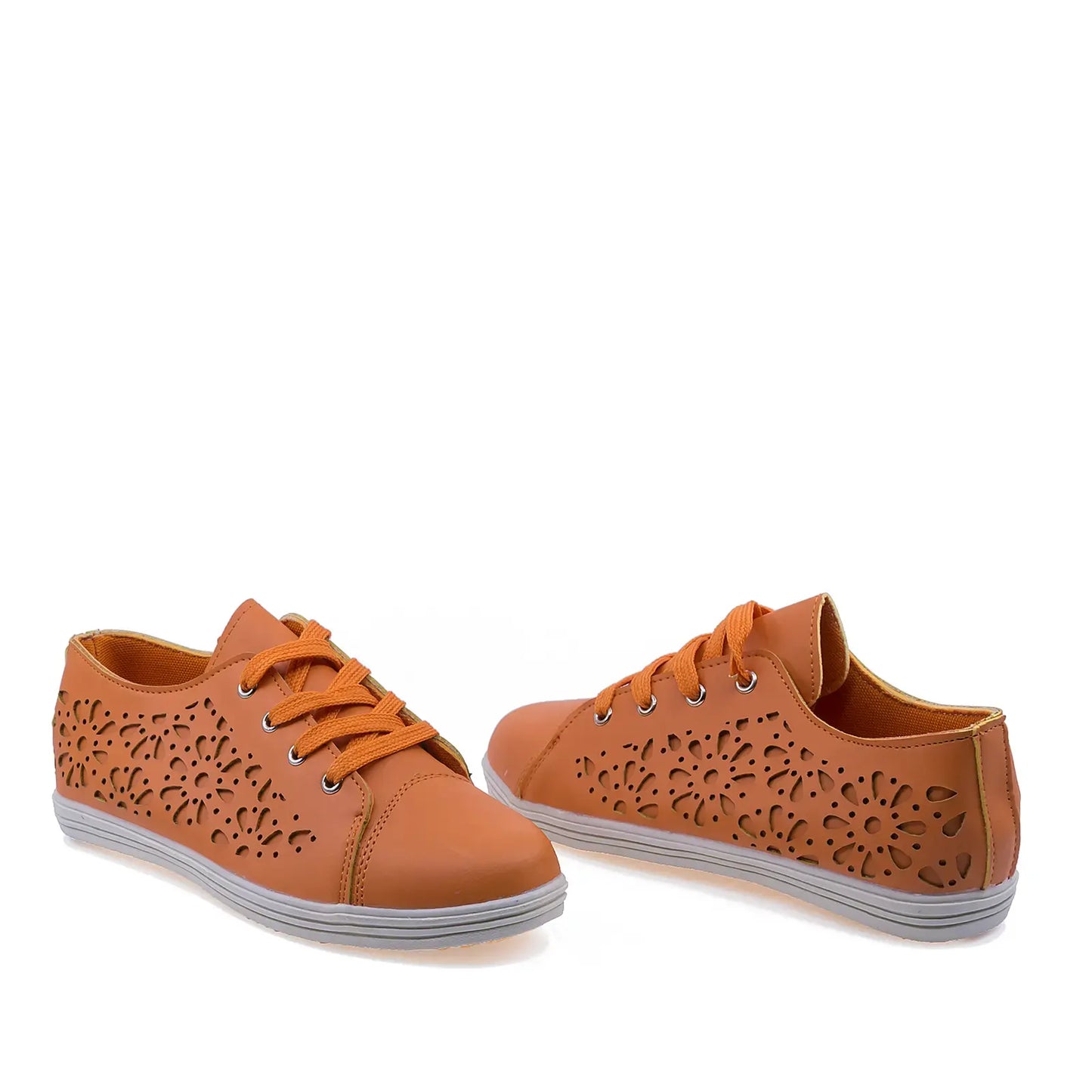 Pantofi dama casual poliuretan Venca orange
