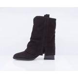 Ghete Dama Casual Anna Viotti Piele Intoarsa D105-8077R-F218-N43 maro