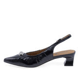 Pantofi dama eleganti Feeling piele lacuita D58038 Negru