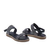 Sandale dama casual Anna Viotti piele naturala D55-119 negru