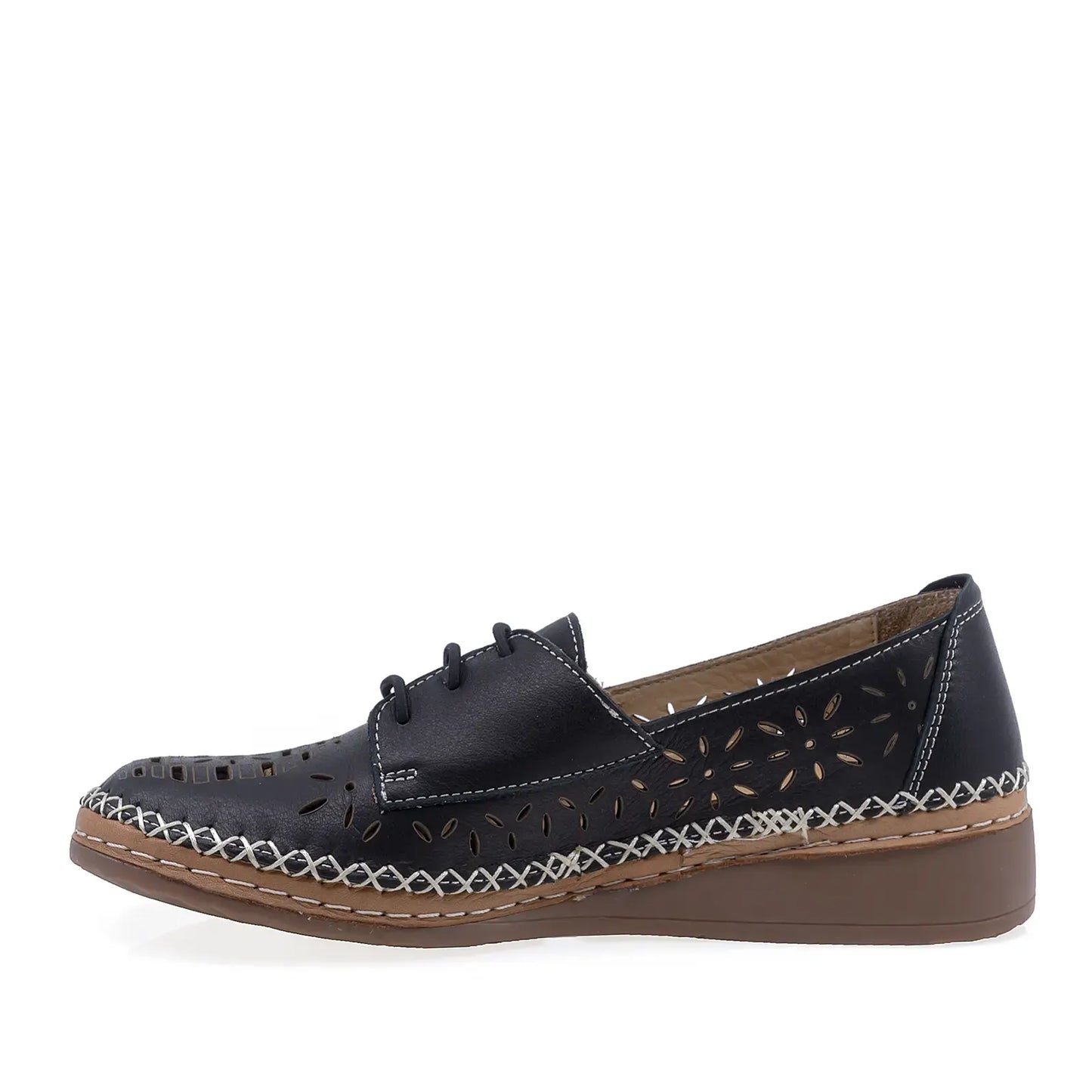 Pantofi Dama Casual Anna Viotti Piele naturala D27-04127-1 negru