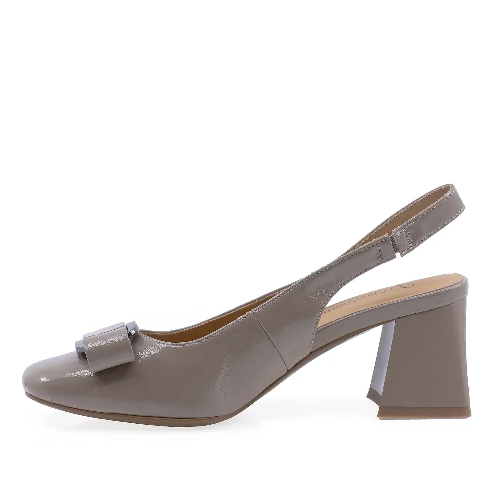 Pantofi dama eleganti Anna Viotti piele lacuita D105-6290P-J395-YT21 gri