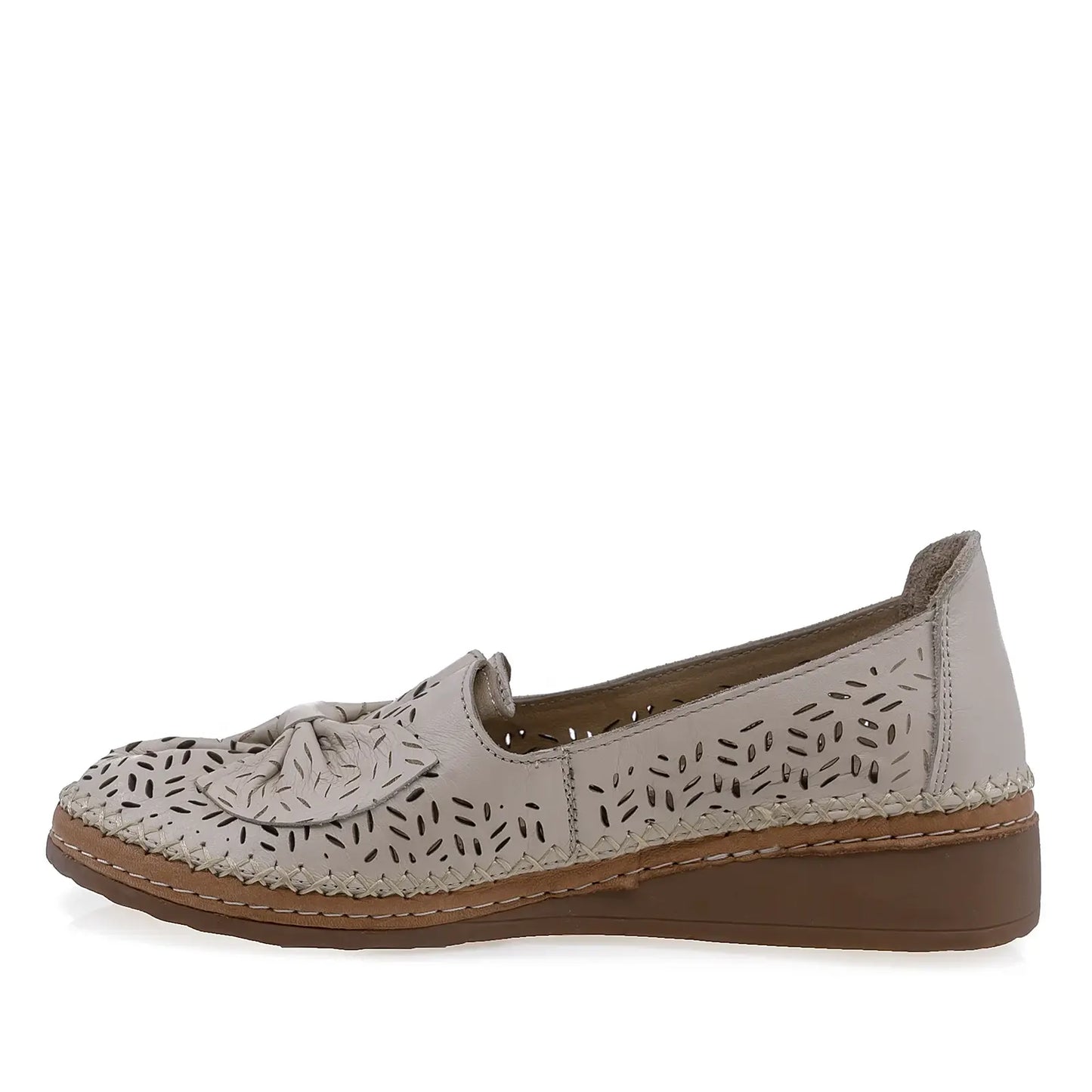 Pantofi Dama Casual Anna Viotti Piele naturala D27-04158 bej