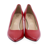 Pantofi dama eleganti Sala piele naturala 7064 rosii