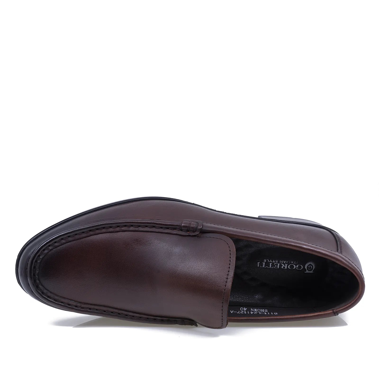 Pantofi barbati casual Goretti piele naturala B111-L241127-A maro
