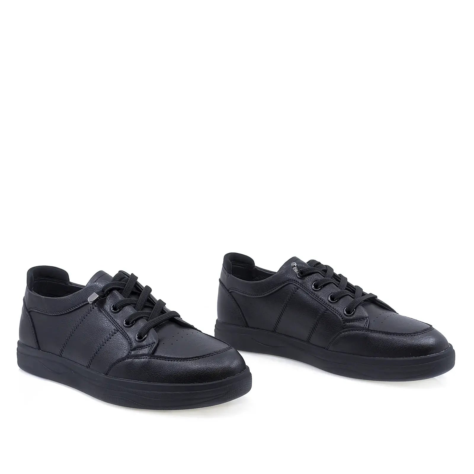 Pantofi dama casual Anna Viotti piele naturala, D111-D30700-61, negru