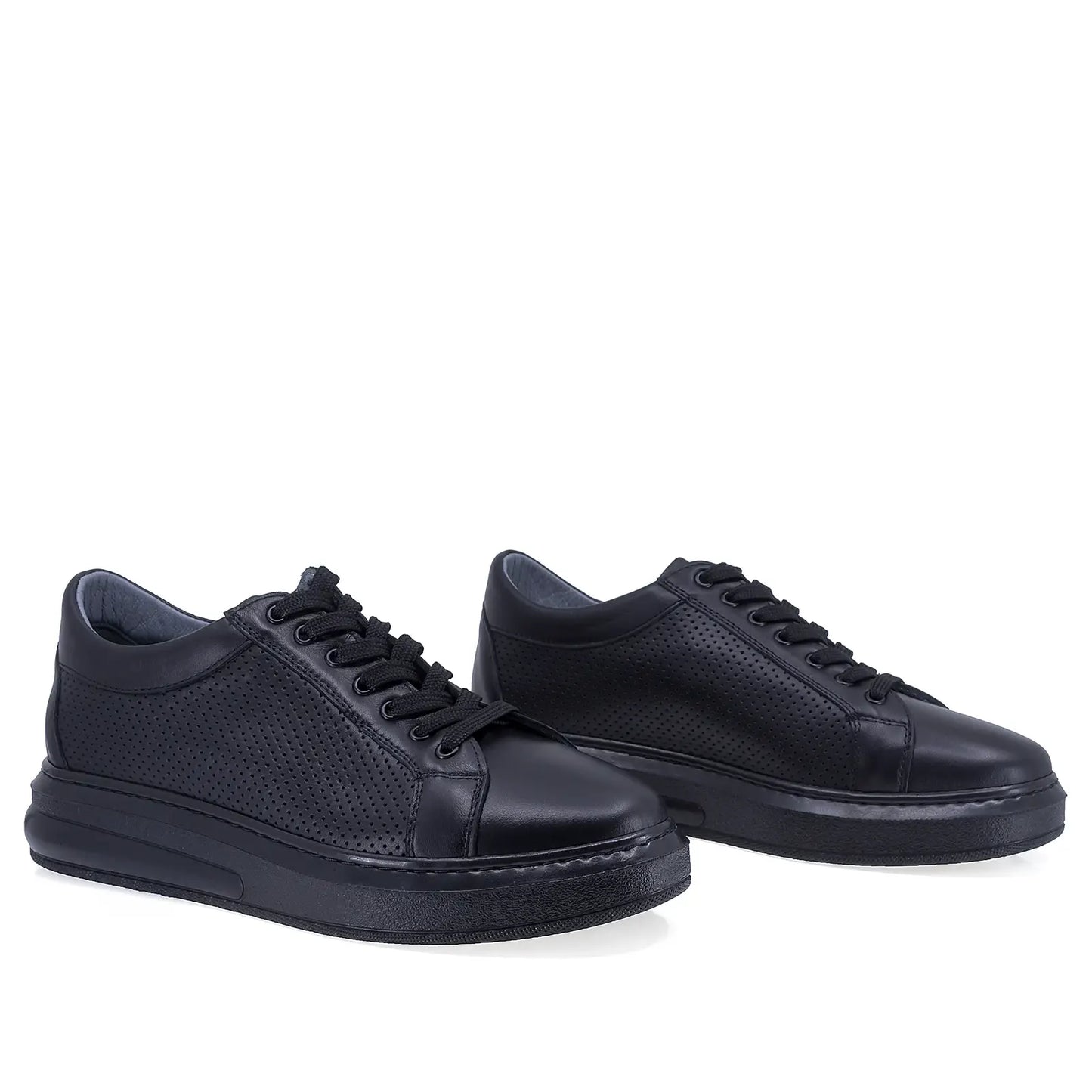 Pantofi barbati casual Goretti piele naturala B16-1451 negru