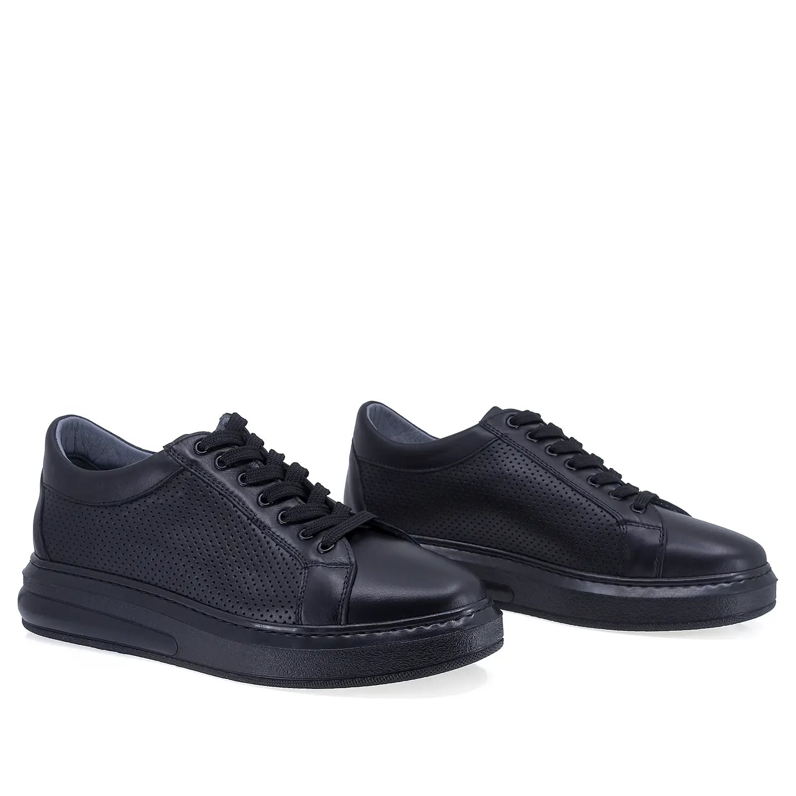 Pantofi barbati casual Goretti piele naturala B16-1451 negru