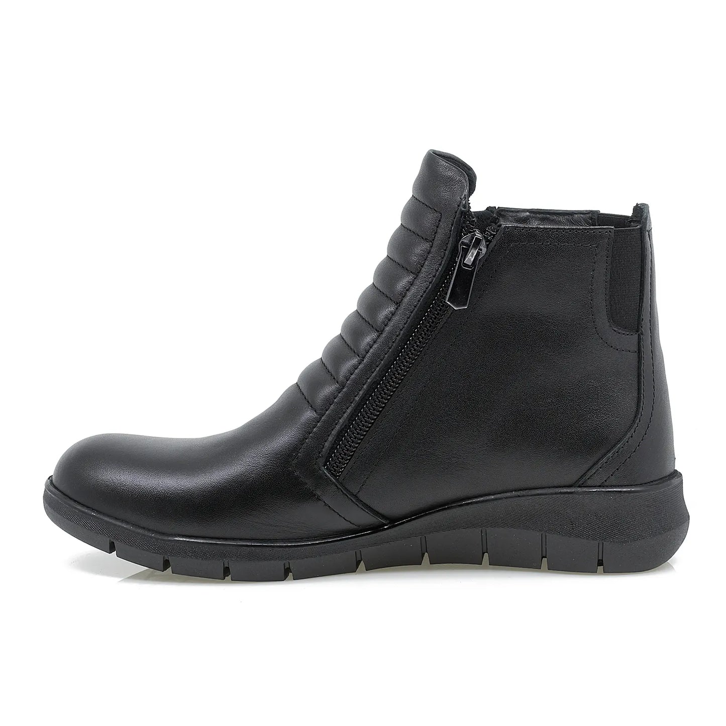 Ghete dama Anna Viotti din piele naturala D 70-1200 negru-2