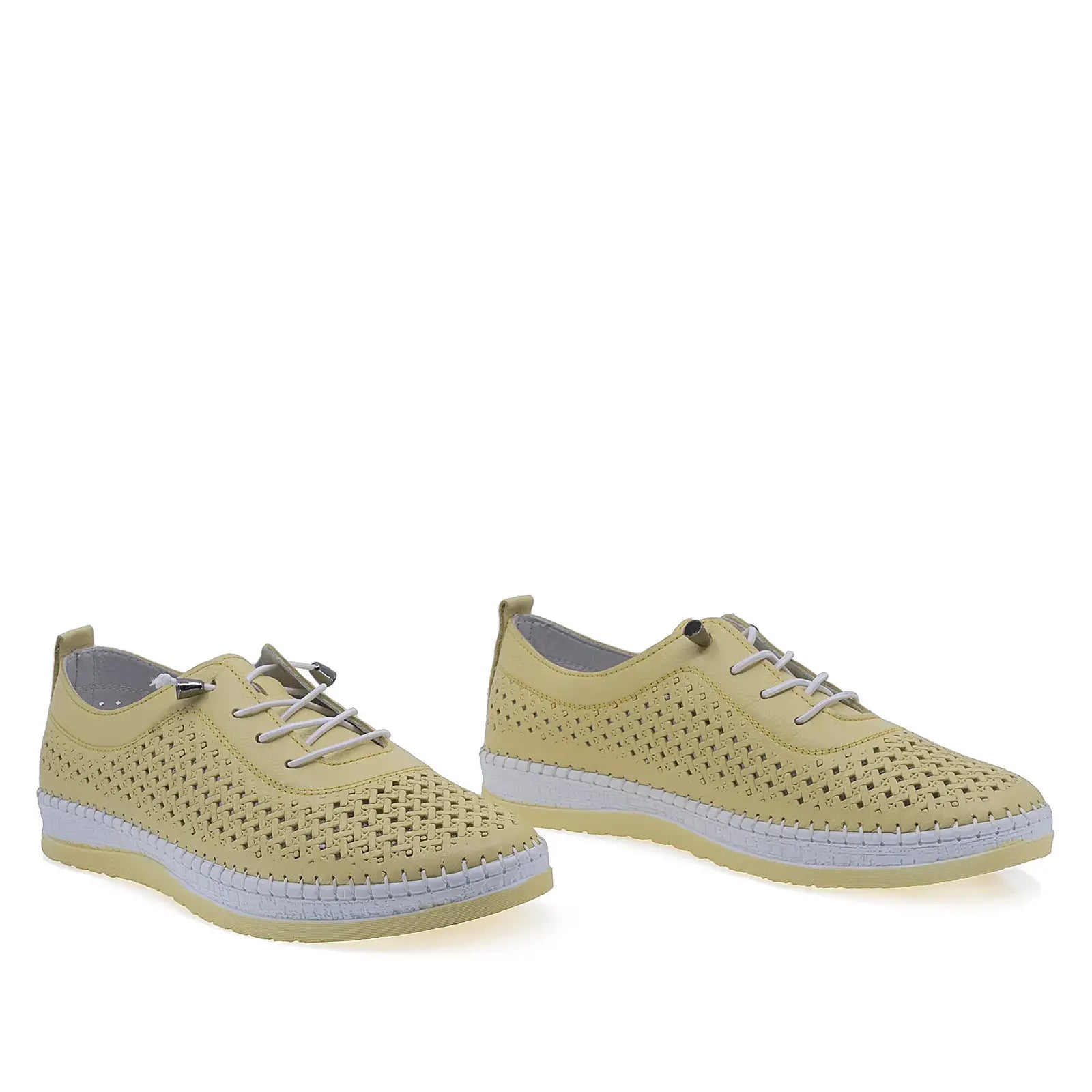 Pantofi Dama Casual Anna Viotti Piele naturala D74-405 galben