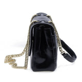 Geantă damă Anna Viotti piele naturala lucioasa CS6669A002 neagra