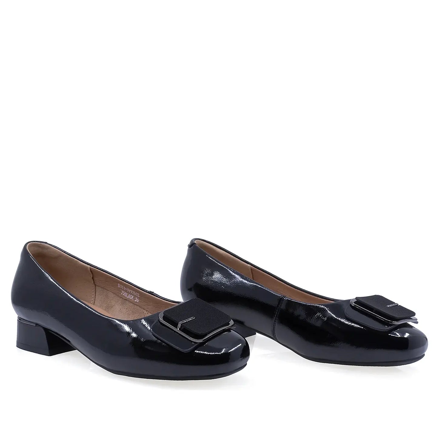Pantofi dama eleganti Anna Viotti piele lacuita D111-3V92602-75 negru