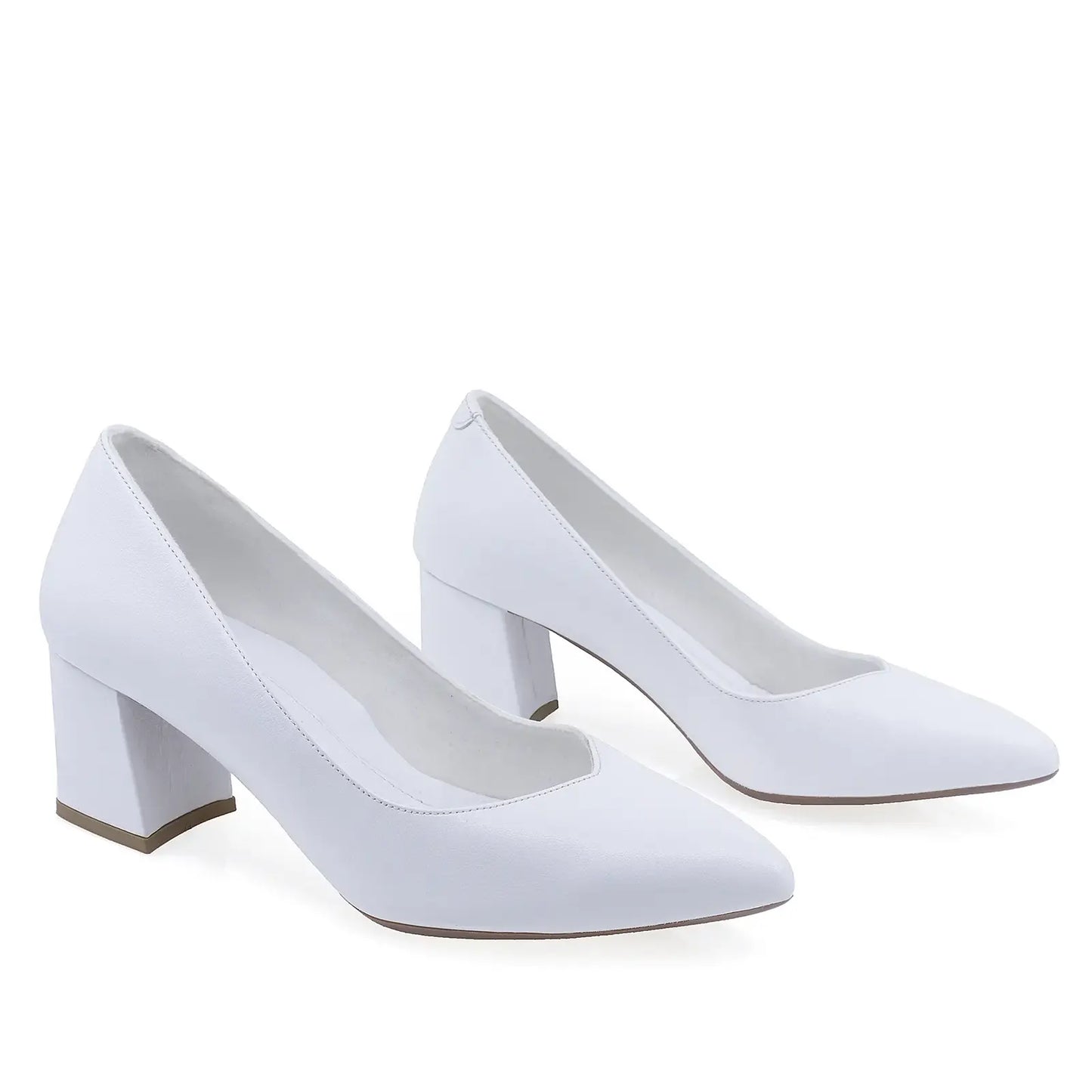 Pantofi dama eleganti Anna Viotti piele naturala D34-24170 alb