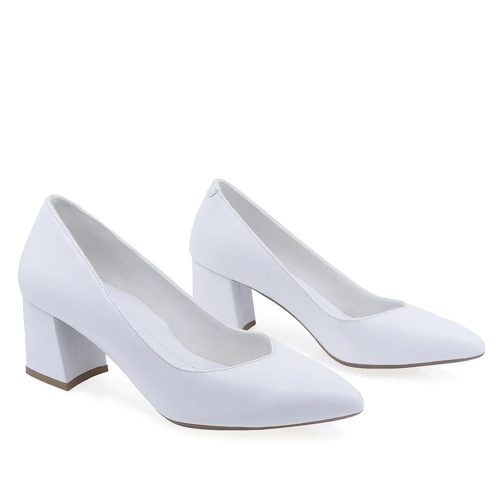Pantofi dama eleganti Anna Viotti piele naturala D34-24170 alb