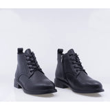 Ghete dama casual Anna Viotti piele naturala D111-B4432 negre