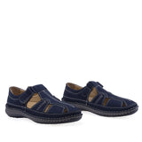 Pantofi barbati casual Goretti piele nabuc B36-9991-107 bleumarin