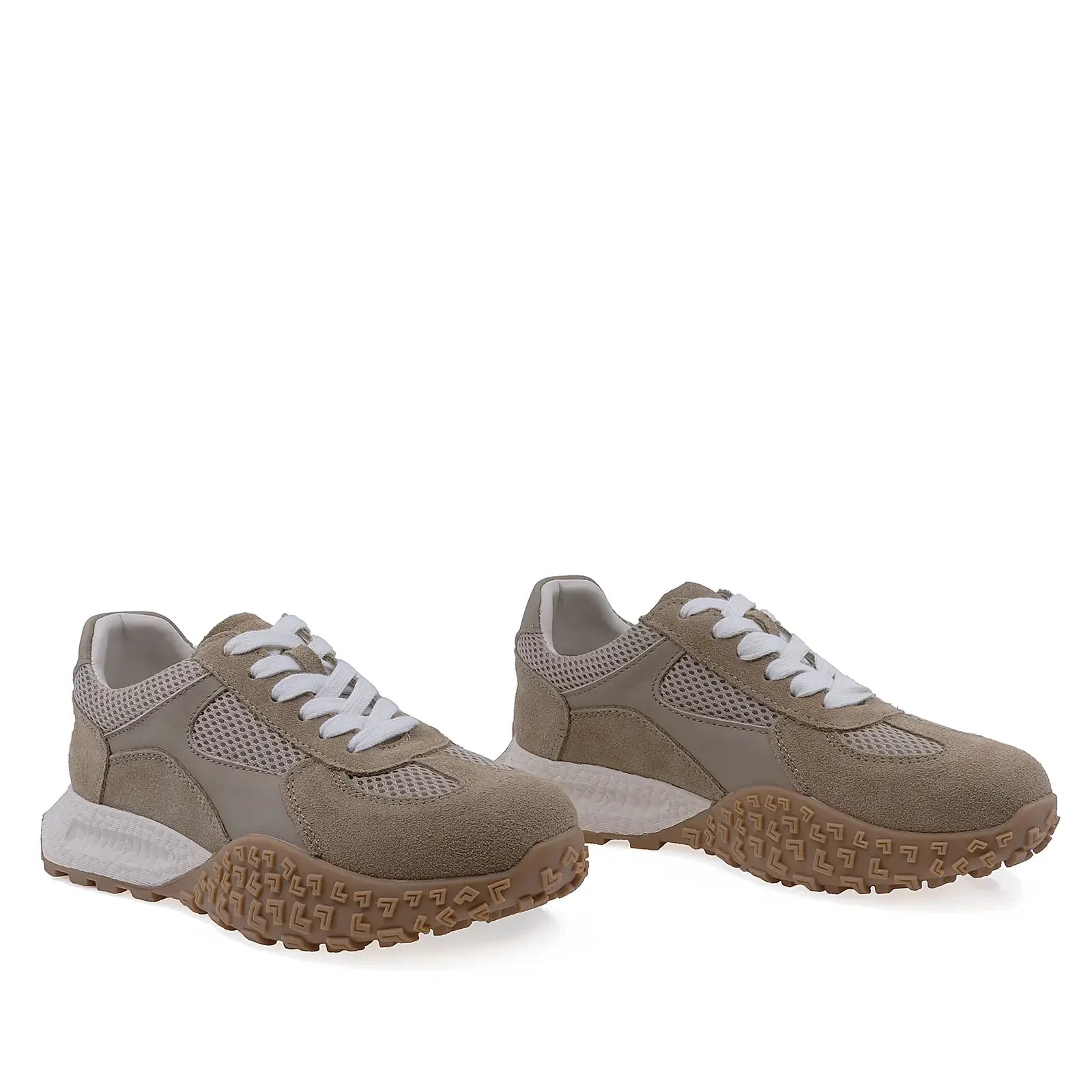 Pantofi dama sport Anna Viotti piele intoarsa, D116-59262-01RTLT, camel