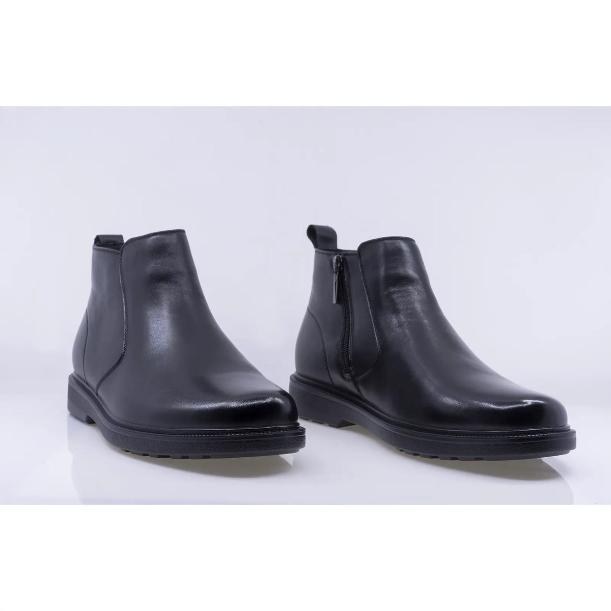 Ghete barbati casual Goretti piele naturala B111-BJ18057 negre