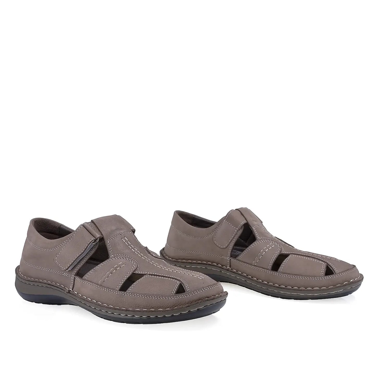 Pantofi barbati casual Goretti piele nabuc B36-9991-107 gri