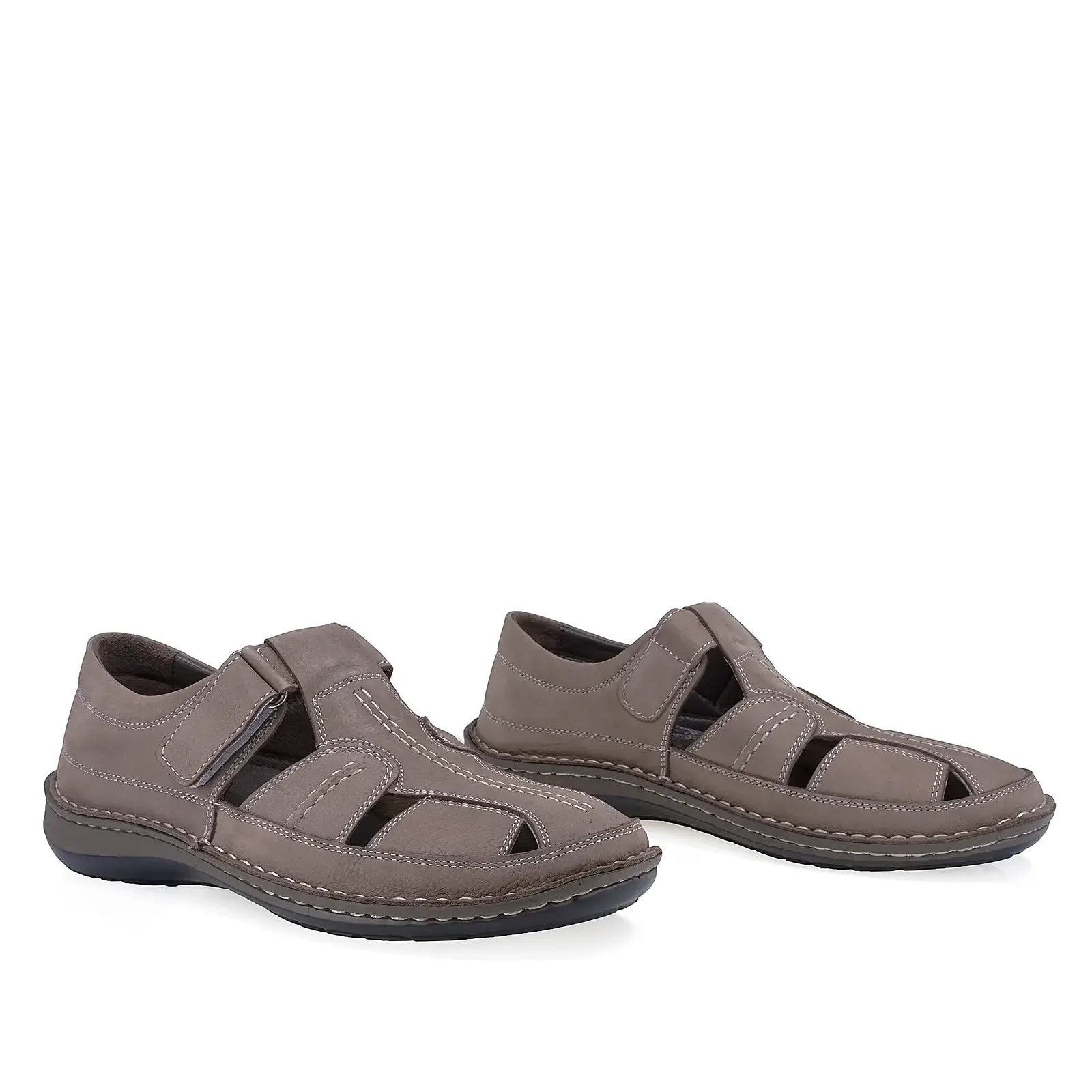 Pantofi barbati casual Goretti piele nabuc B36-9991-107 gri