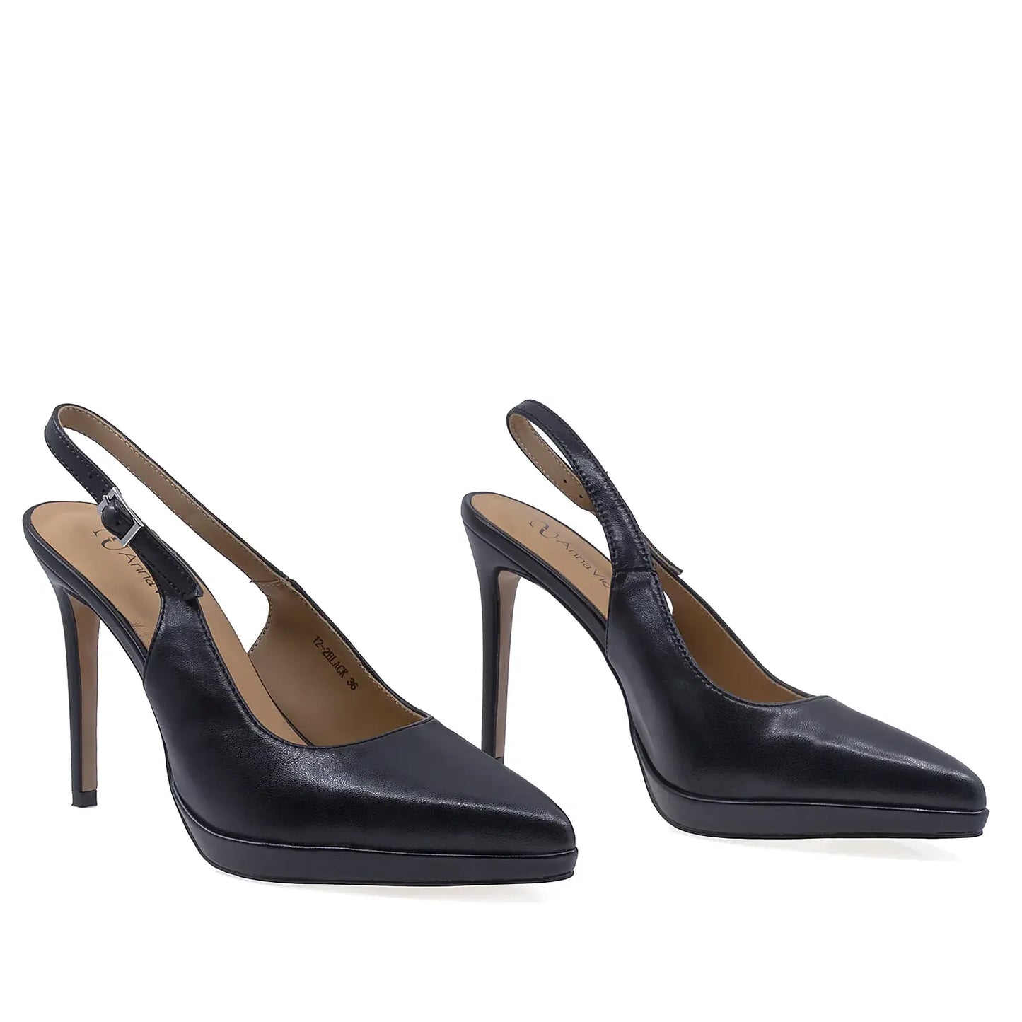 Pantofi dama eleganti Anna Viotti piele naturala D105-12-2 negru