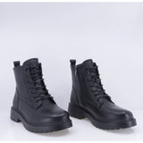 Ghete dama casual Anna Viotti piele naturala D111-3E18563-1 negre