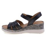 Sandale dama casual Anna Viotti piele naturala D72-702 negru