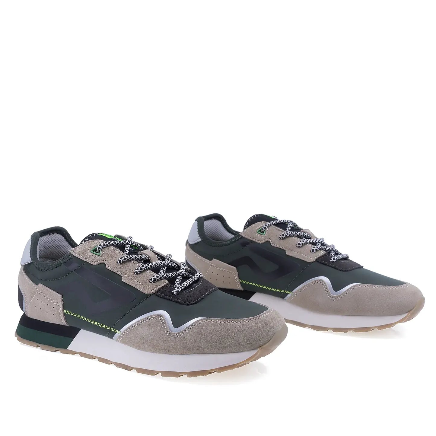 Pantofi barbati sport Goretti piele intoarsa Memory Foam B100-CL30136 verde